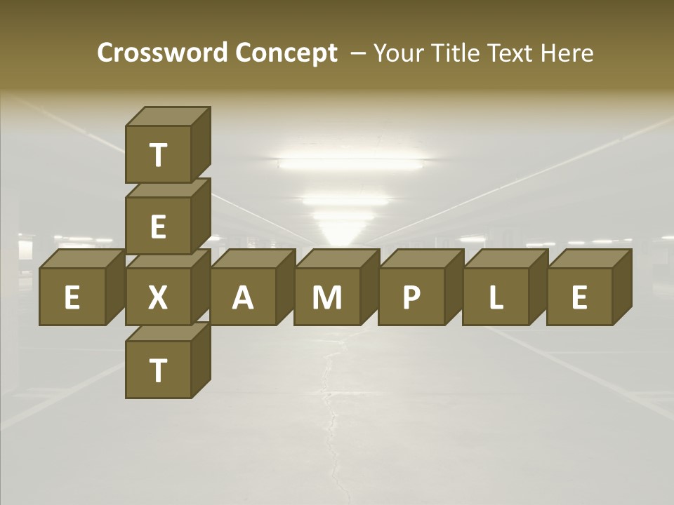 Passage Interior Cement PowerPoint Template