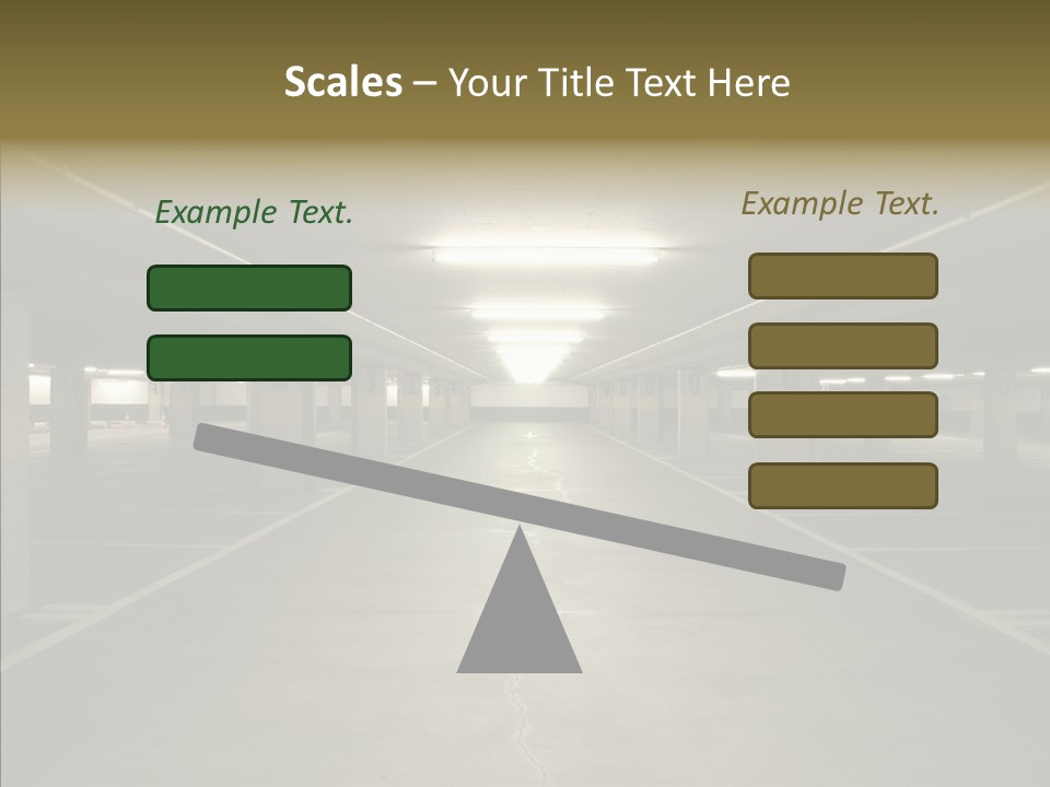 Passage Interior Cement PowerPoint Template