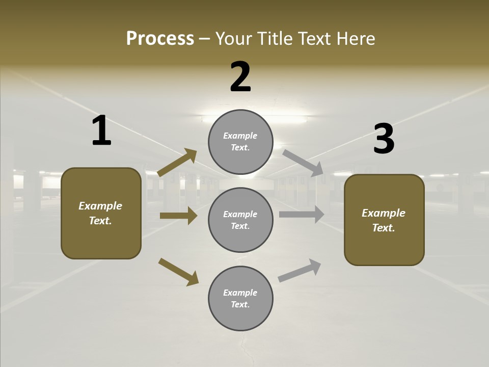 Passage Interior Cement PowerPoint Template