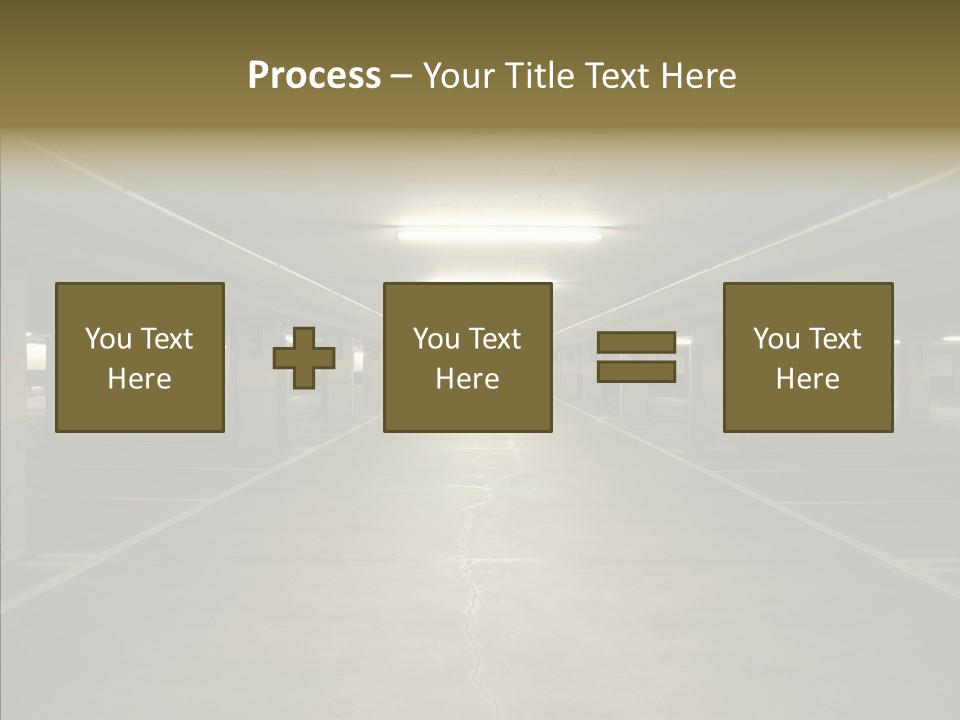 Passage Interior Cement PowerPoint Template