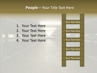 Passage Interior Cement PowerPoint Template