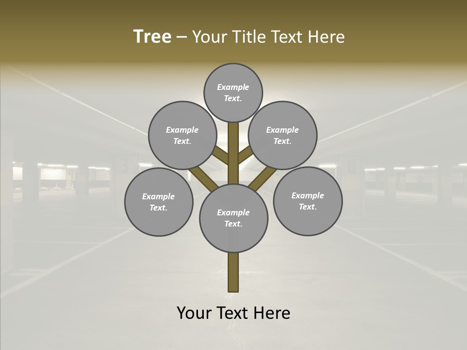 Passage Interior Cement PowerPoint Template