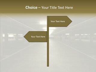 Passage Interior Cement PowerPoint Template