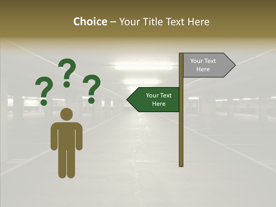 Passage Interior Cement PowerPoint Template
