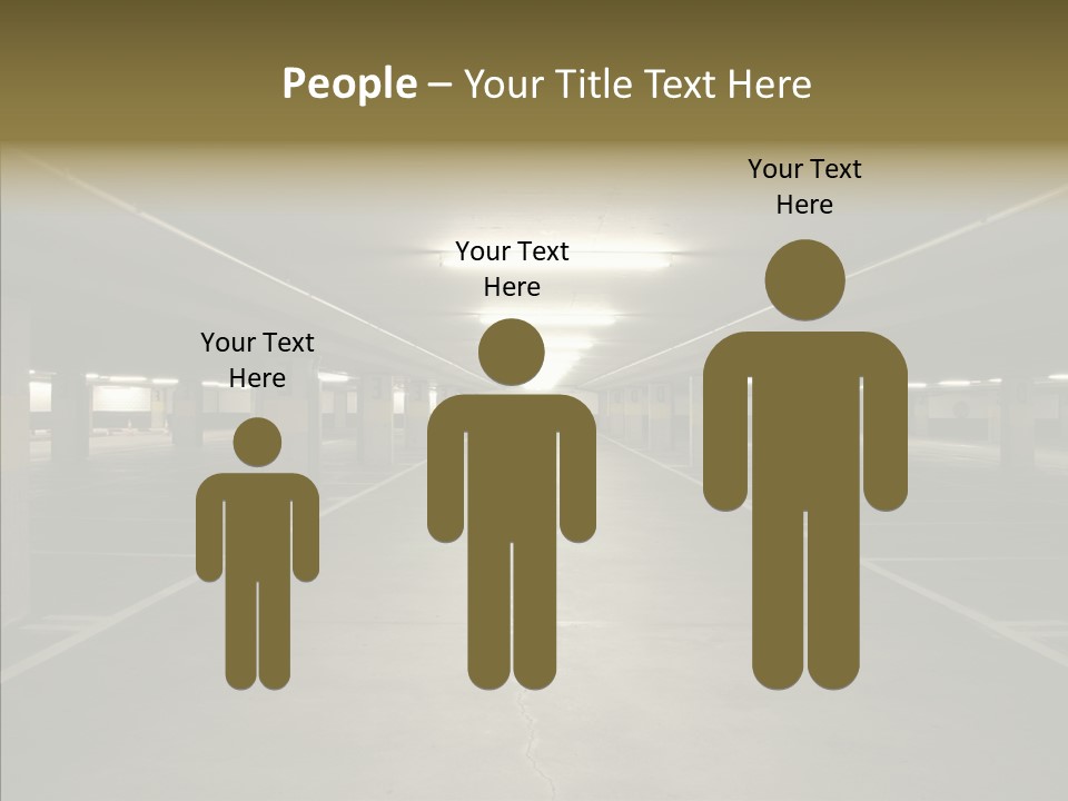 Passage Interior Cement PowerPoint Template