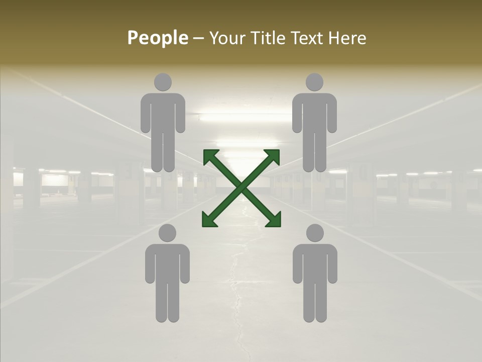 Passage Interior Cement PowerPoint Template