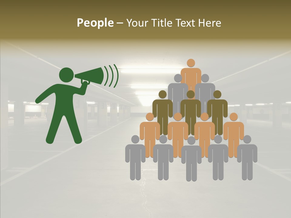 Passage Interior Cement PowerPoint Template