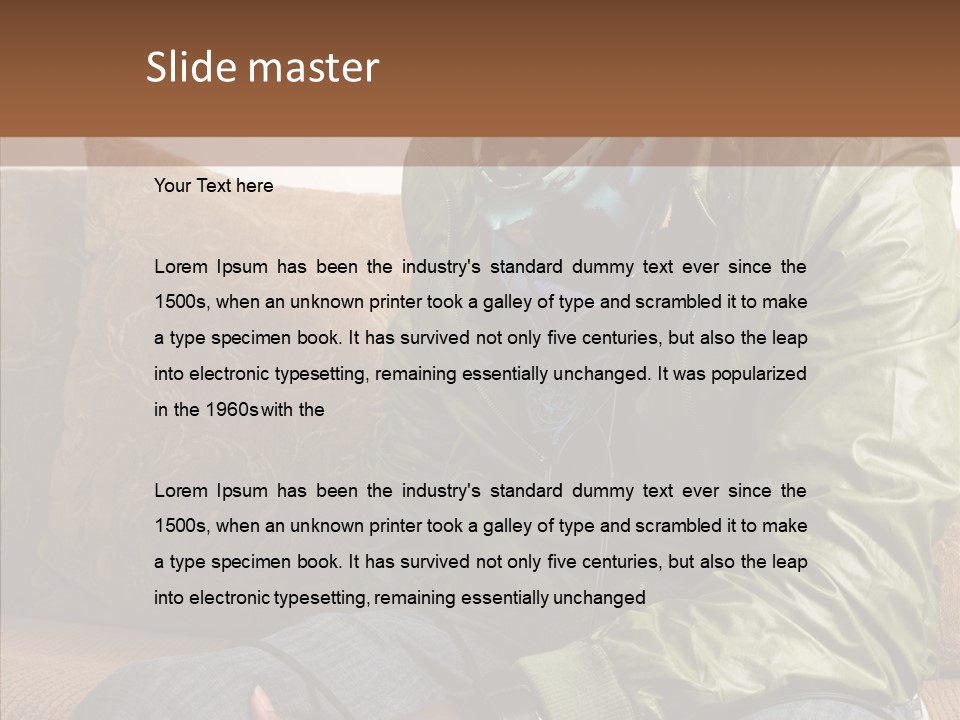 Chilling American Hip PowerPoint Template