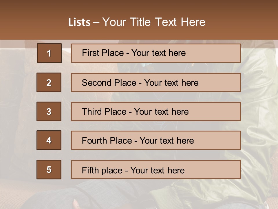 Chilling American Hip PowerPoint Template