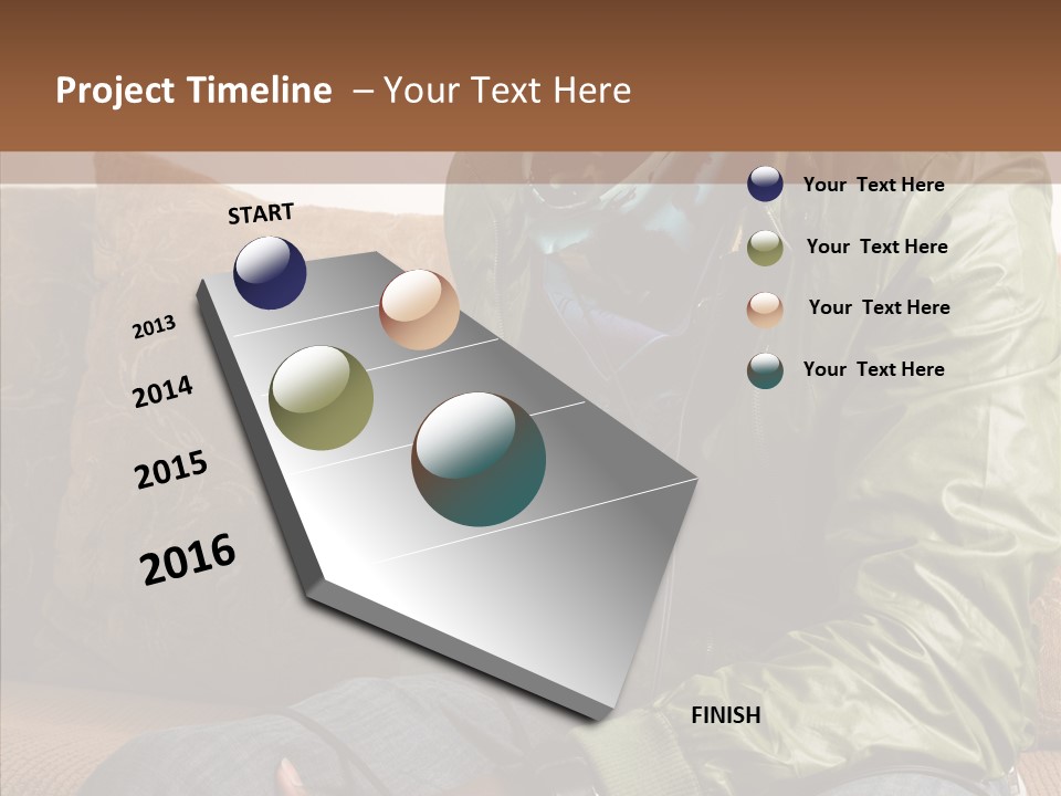 Chilling American Hip PowerPoint Template