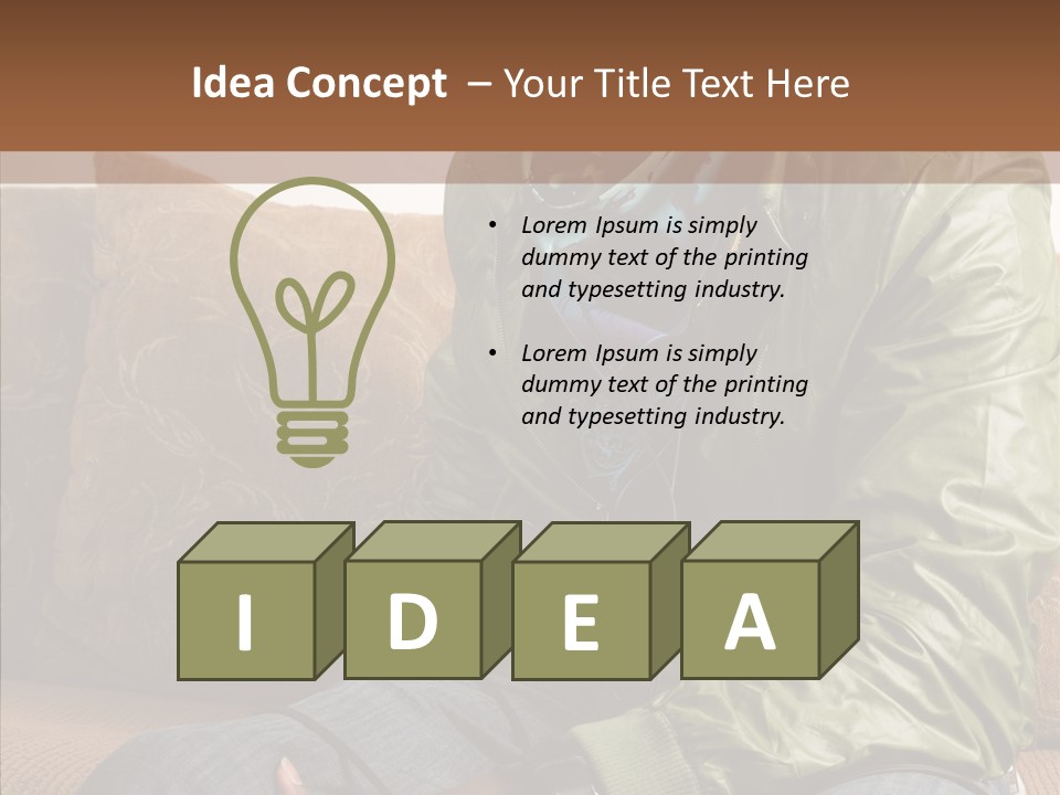 Chilling American Hip PowerPoint Template