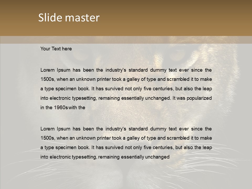 Neauty Feline Wild PowerPoint Template