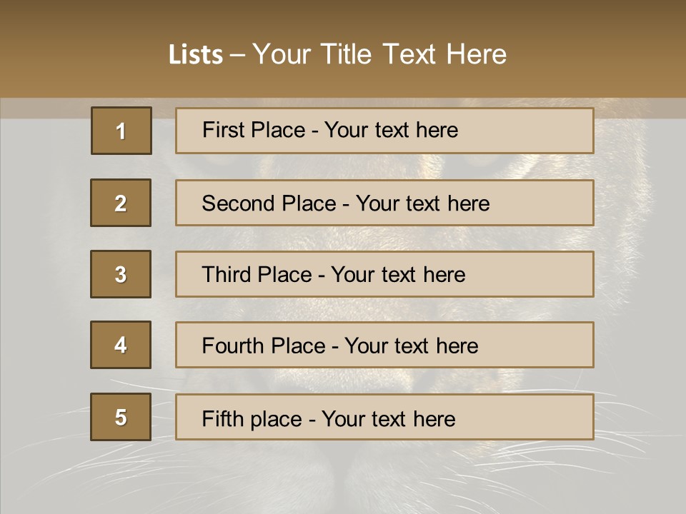 Neauty Feline Wild PowerPoint Template
