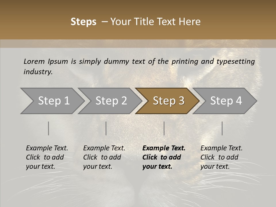 Neauty Feline Wild PowerPoint Template