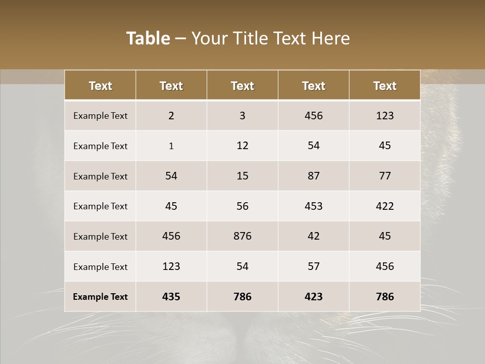 Neauty Feline Wild PowerPoint Template