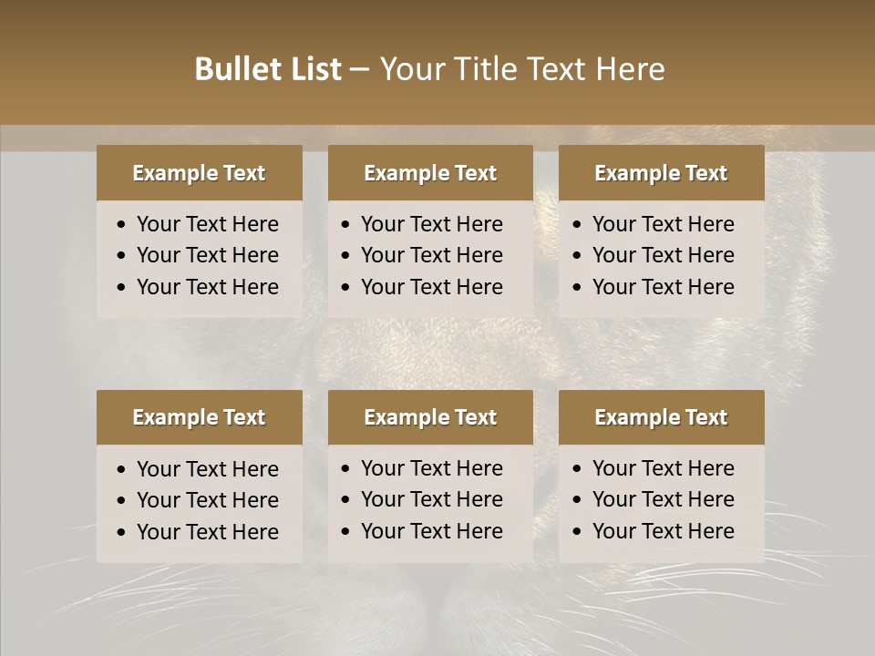 Neauty Feline Wild PowerPoint Template