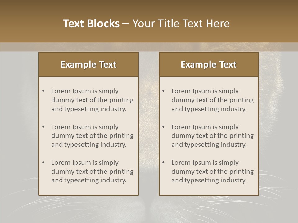 Neauty Feline Wild PowerPoint Template