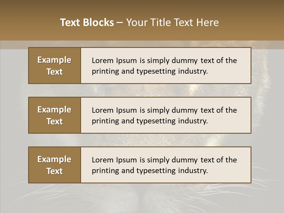 Neauty Feline Wild PowerPoint Template