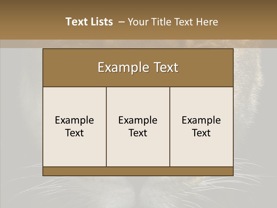 Neauty Feline Wild PowerPoint Template