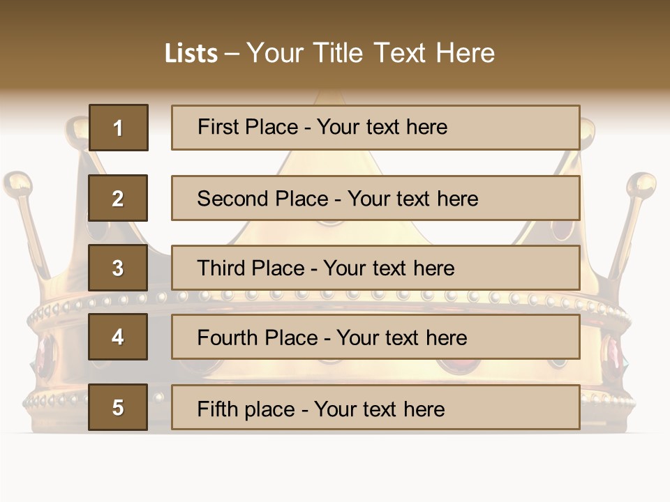 Crown Queen Royalty PowerPoint Template