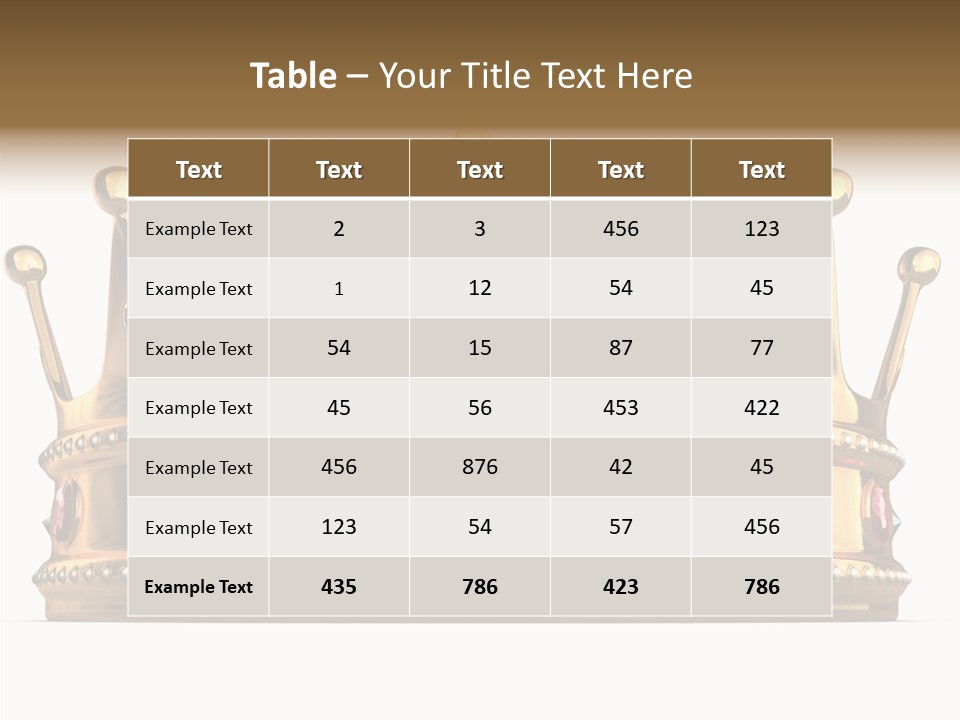 Crown Queen Royalty PowerPoint Template