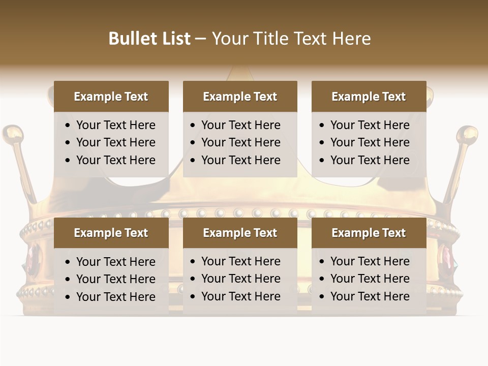 Crown Queen Royalty PowerPoint Template