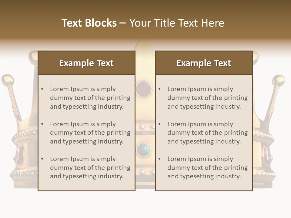Crown Queen Royalty PowerPoint Template