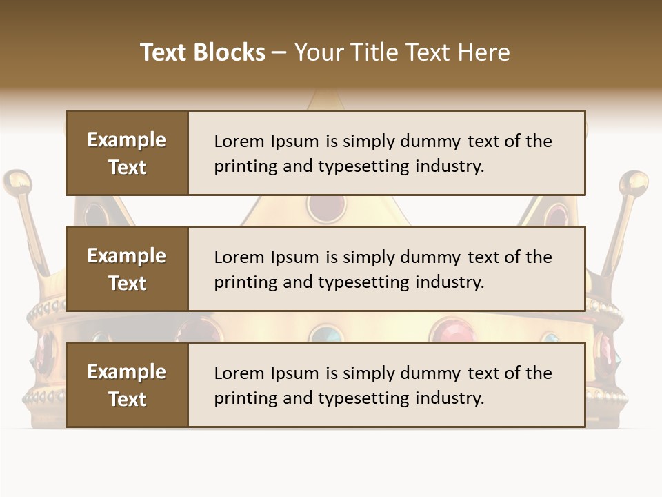 Crown Queen Royalty PowerPoint Template