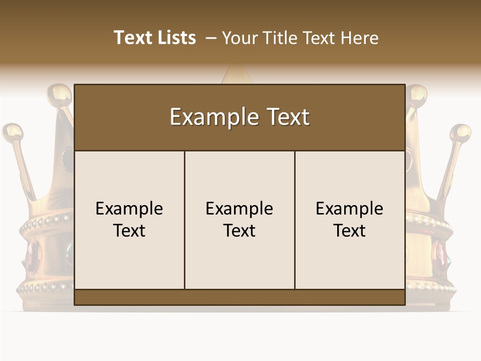 Crown Queen Royalty PowerPoint Template