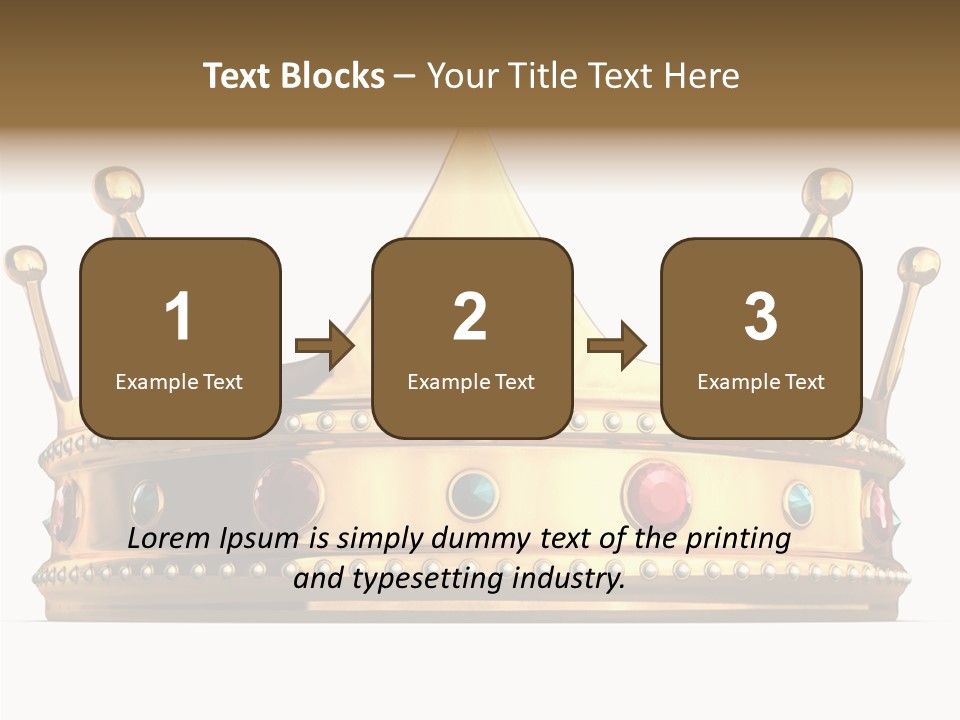 Crown Queen Royalty PowerPoint Template