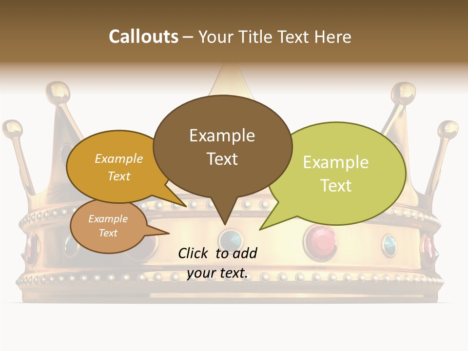 Crown Queen Royalty PowerPoint Template