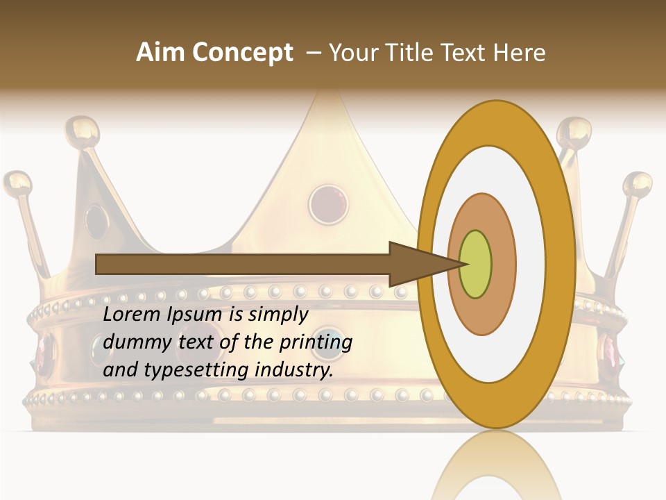 Crown Queen Royalty PowerPoint Template