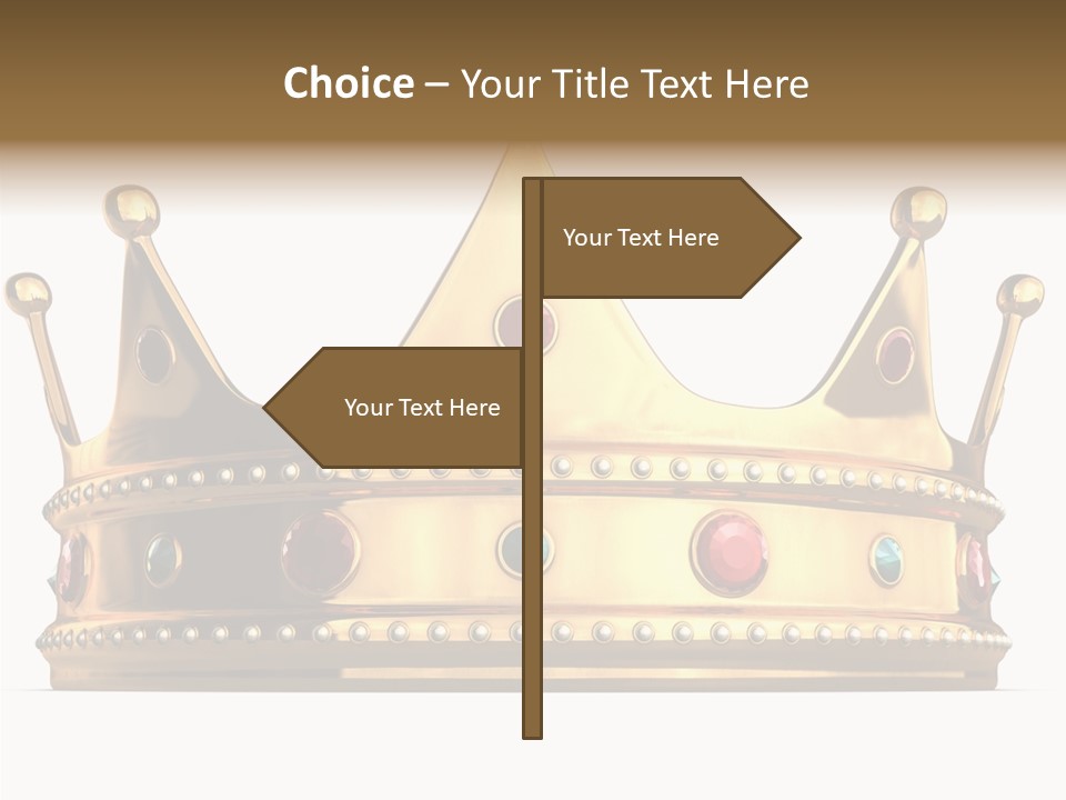 Crown Queen Royalty PowerPoint Template