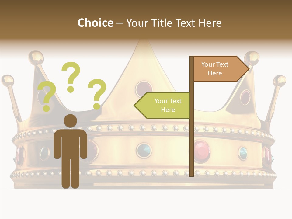 Crown Queen Royalty PowerPoint Template