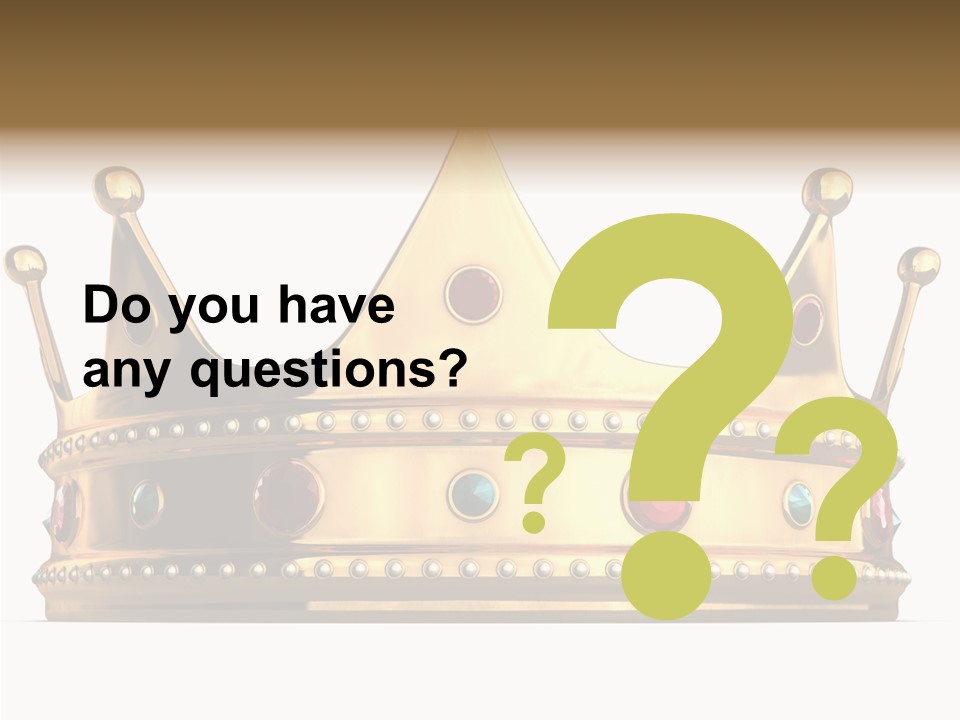 Crown Queen Royalty PowerPoint Template