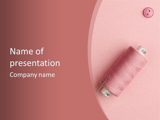 Shape Tailor Pink PowerPoint Template