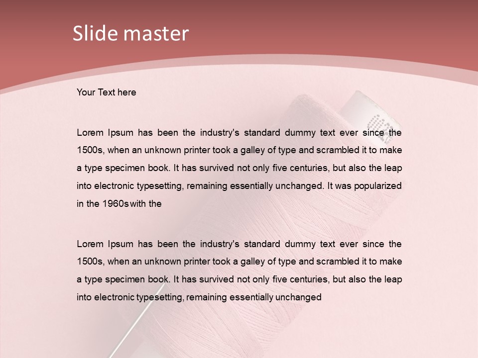 Shape Tailor Pink PowerPoint Template