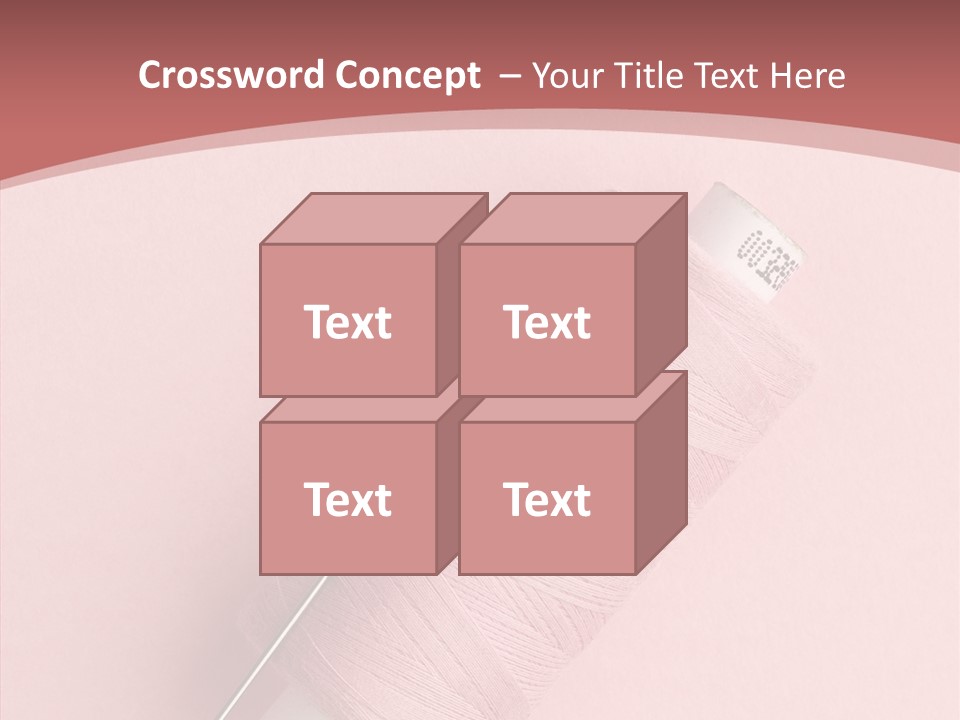 Shape Tailor Pink PowerPoint Template