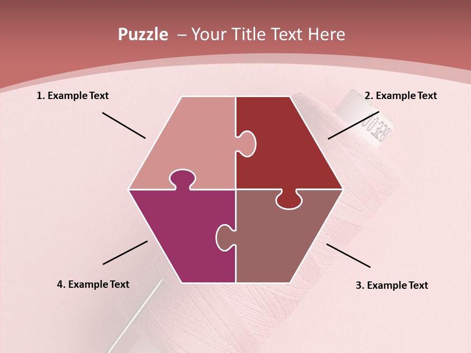 Shape Tailor Pink PowerPoint Template