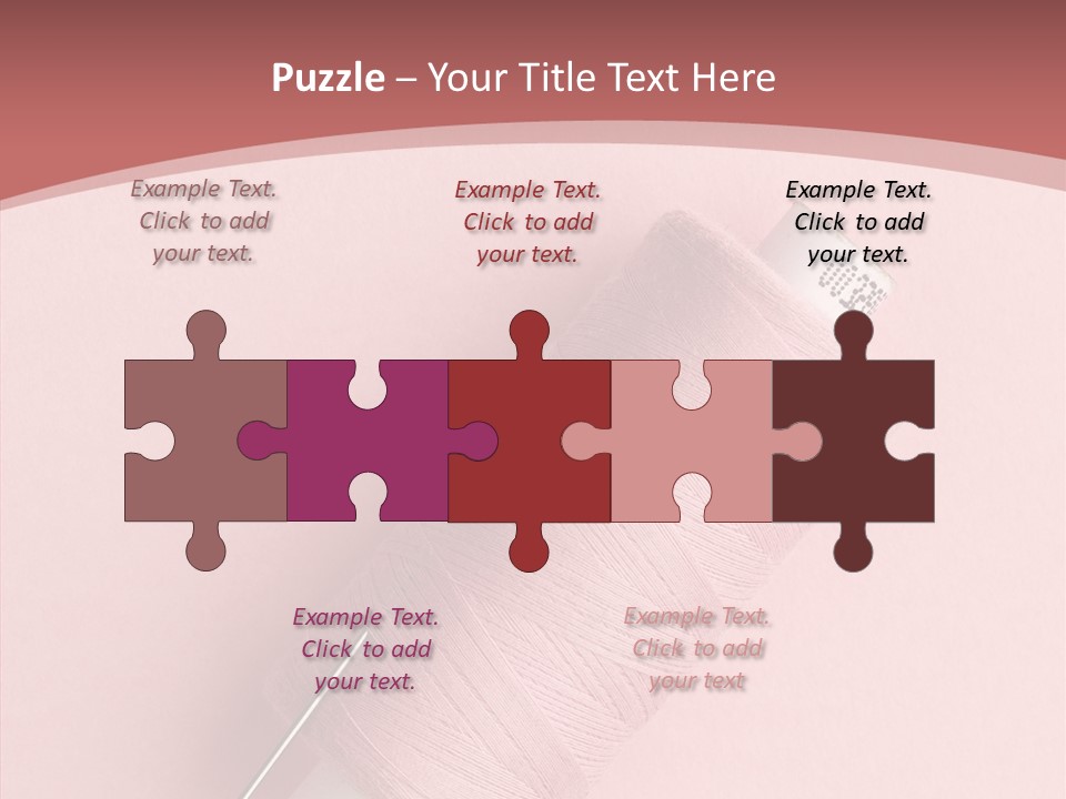 Shape Tailor Pink PowerPoint Template