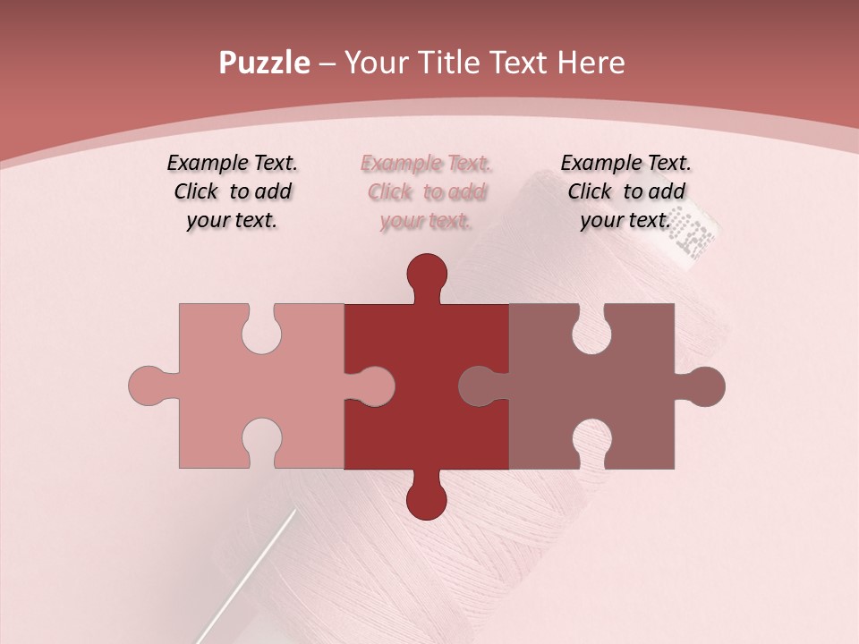 Shape Tailor Pink PowerPoint Template