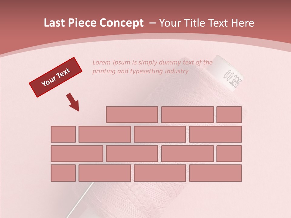 Shape Tailor Pink PowerPoint Template