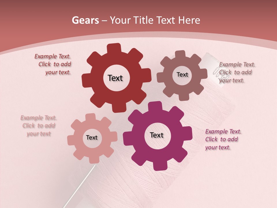 Shape Tailor Pink PowerPoint Template