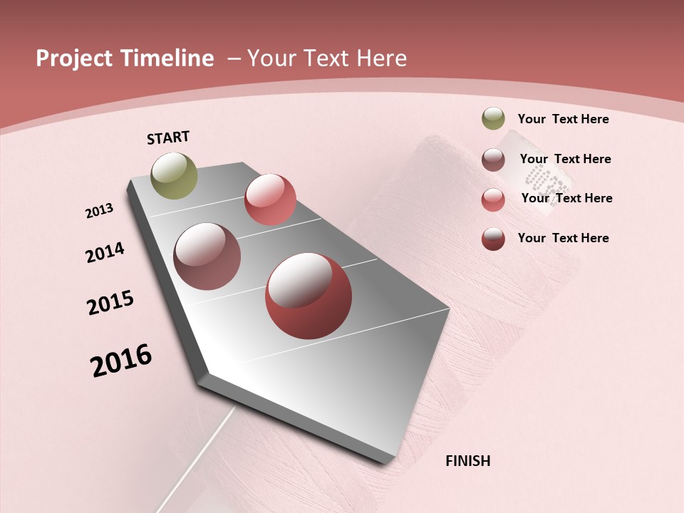 Shape Tailor Pink PowerPoint Template