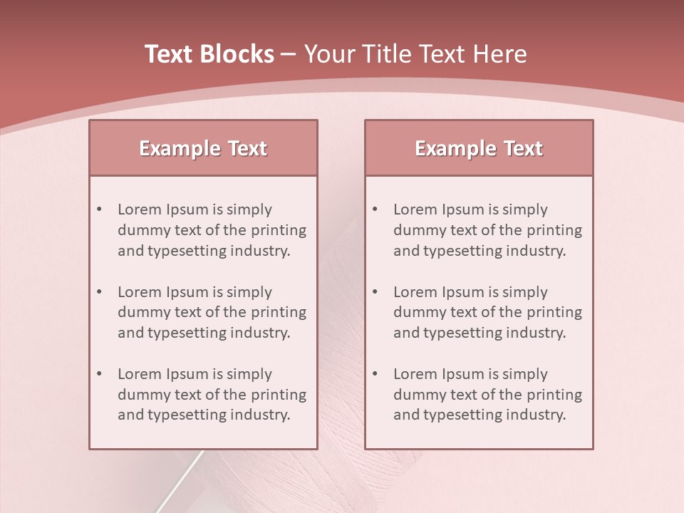 Shape Tailor Pink PowerPoint Template