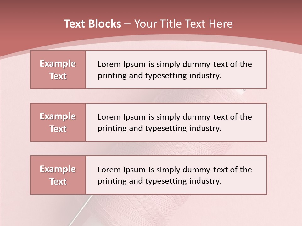 Shape Tailor Pink PowerPoint Template