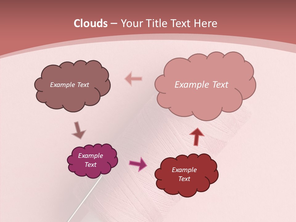 Shape Tailor Pink PowerPoint Template