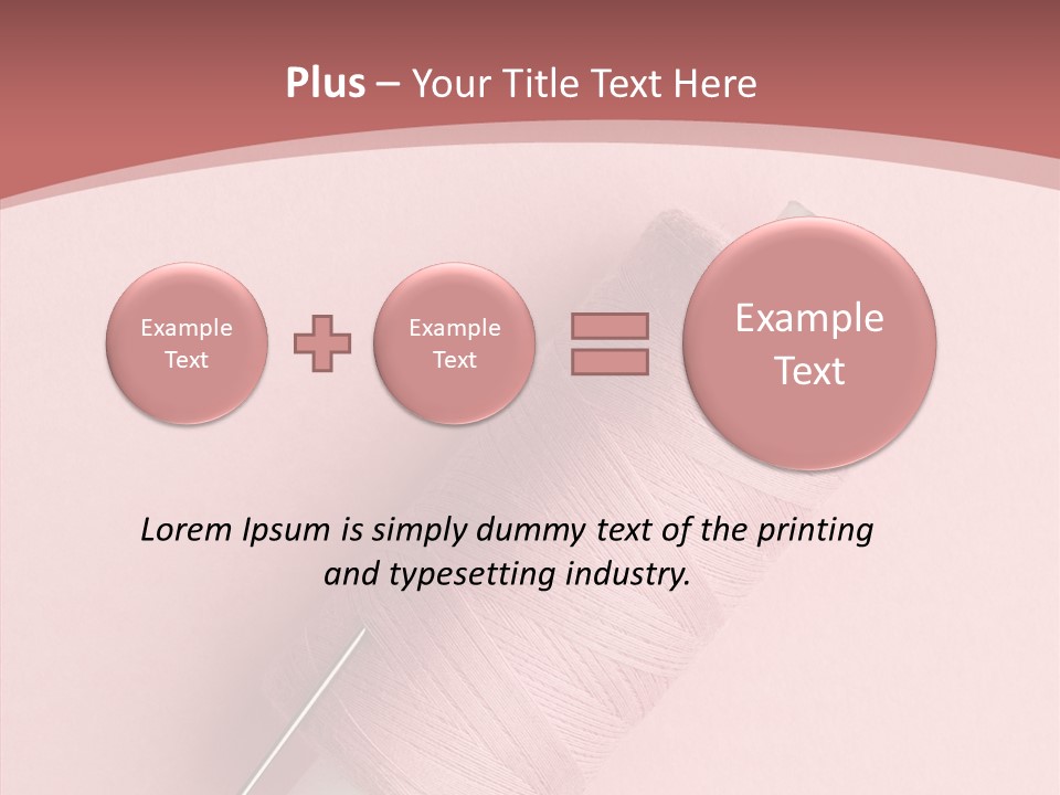 Shape Tailor Pink PowerPoint Template