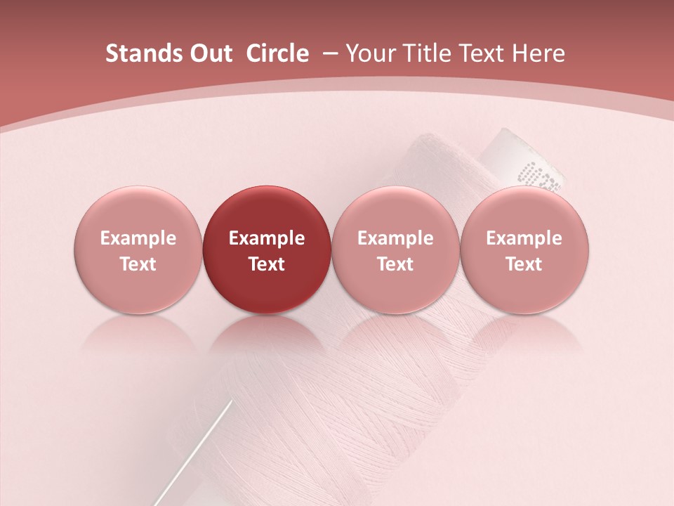 Shape Tailor Pink PowerPoint Template