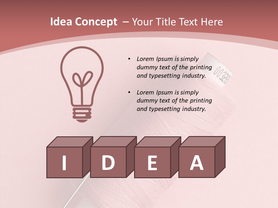 Shape Tailor Pink PowerPoint Template